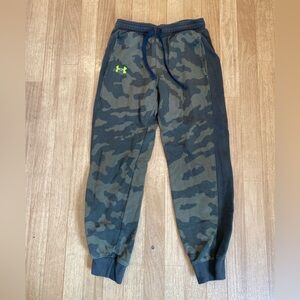 UNDER ARMOUR  Boys Fleece Camouflage Jogger Sweatpants Size Youth M